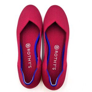 Rothy's The Flat Slip On Shoes Scooter Red Size 9